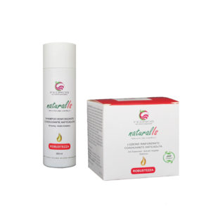 Trattamento anticaduta - Shampoo 200 ml + Lozioni - 9 fl da 7 ml - Olii Essenziali, Estratti Vegetali e Serenoa - ROBUSTEZZA